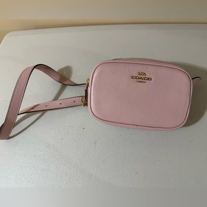 Polished Pebble Belt Bag pink